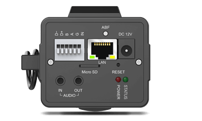 ２ＭＰボックス型ネットワークカメラ(RK-230BE）の背面画像